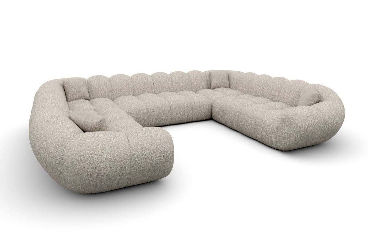 Wohnlandschaft Maleron XXL Panorama Pearl