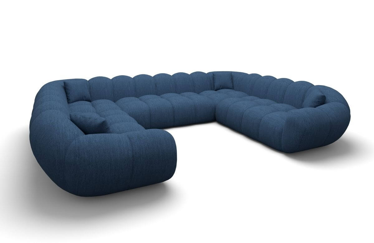 Wohnlandschaft Maleron XXL Panorama Blau