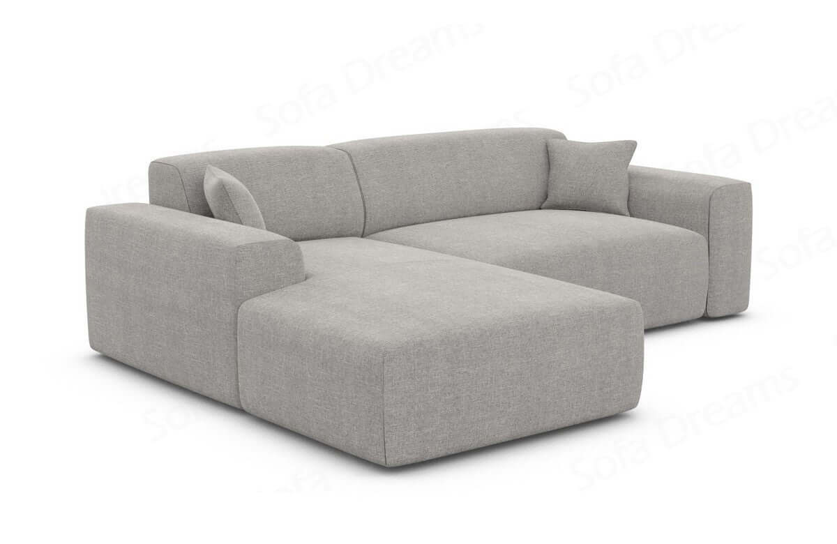 Stoff Ecksofa Mallorca L-Form hellgrau
