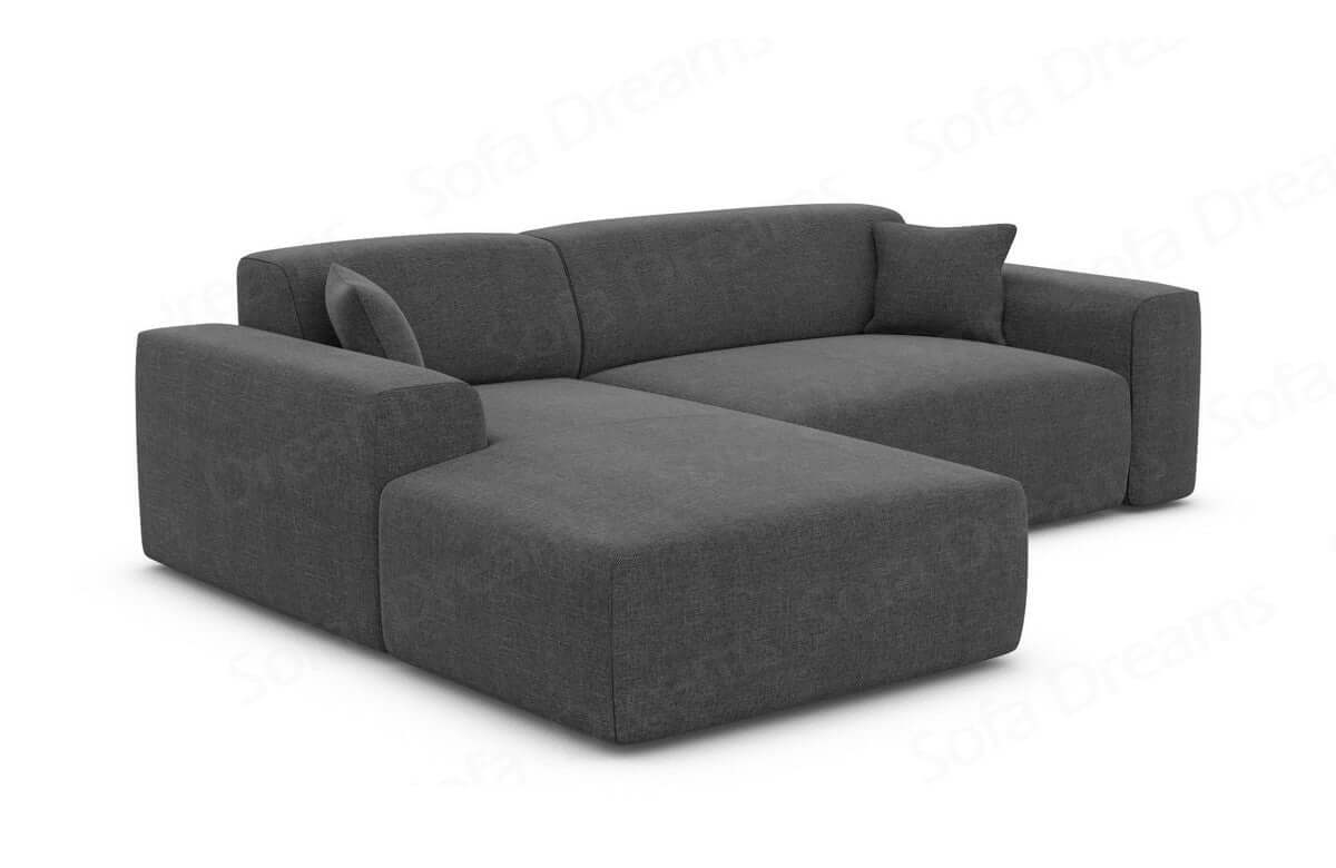 Stoff Ecksofa Mallorca L-Form Anthrazit