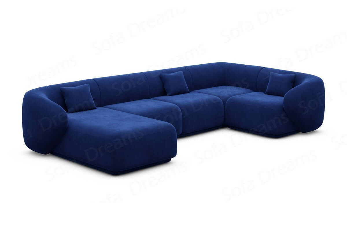 Wohnlandschaft Marbella U-Form Dunkelblau