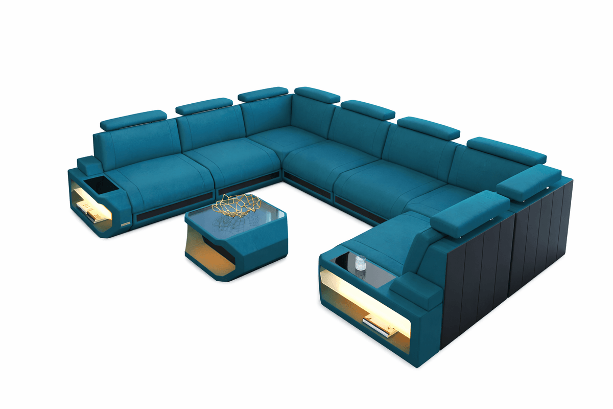 Couchlandschaft Siena U-Form in Stoff