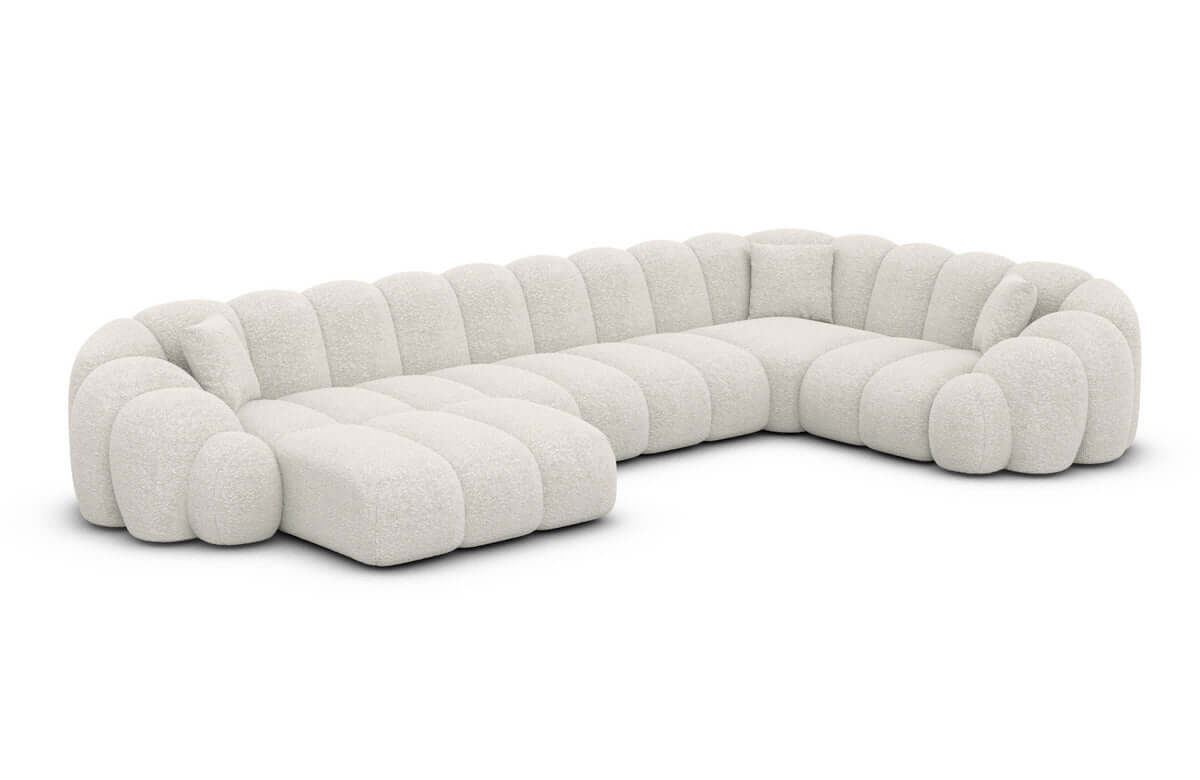 Polster Wohnlandschaft Rajada U-Form Pearl