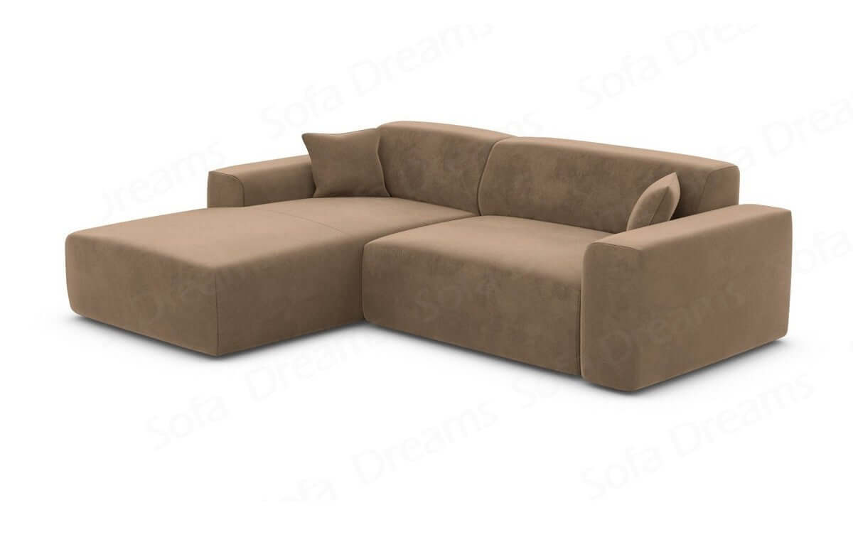 Stoff Ecksofa Mallorca L-Form Braun