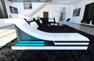 Design Stoff-Wohnlandschaft Turino U-Form
