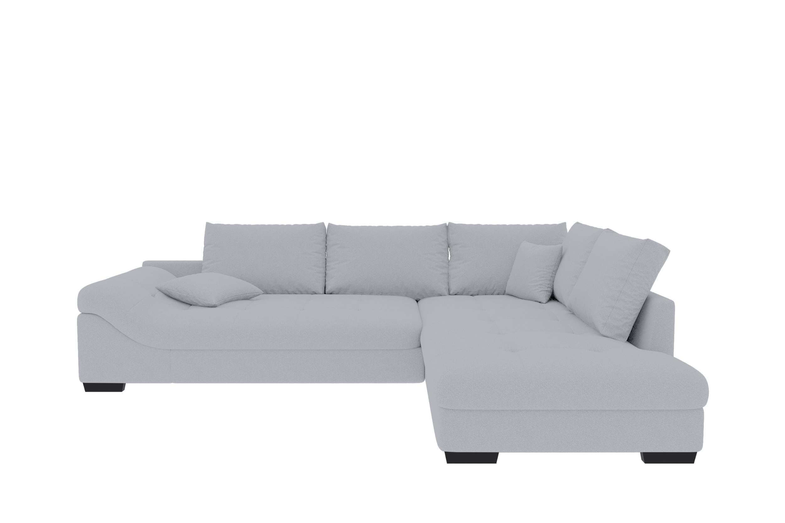 Couch Mykonos L Form in Stoff asche