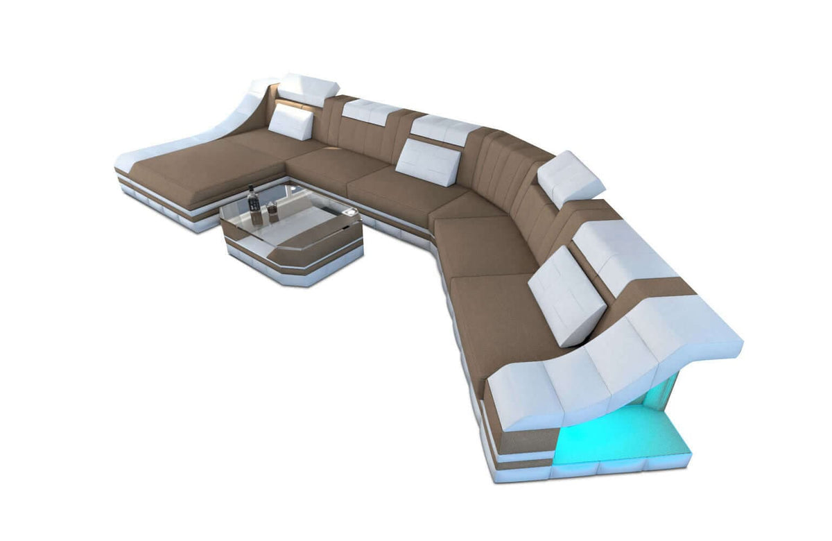XXL Wohnlandschaft Turino CL-Form aus Stoff