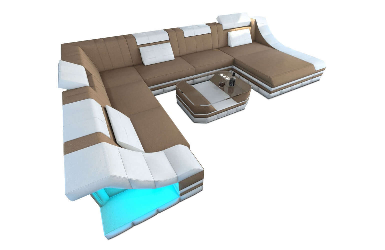 Design Stoff-Wohnlandschaft Turino XL – Komfort