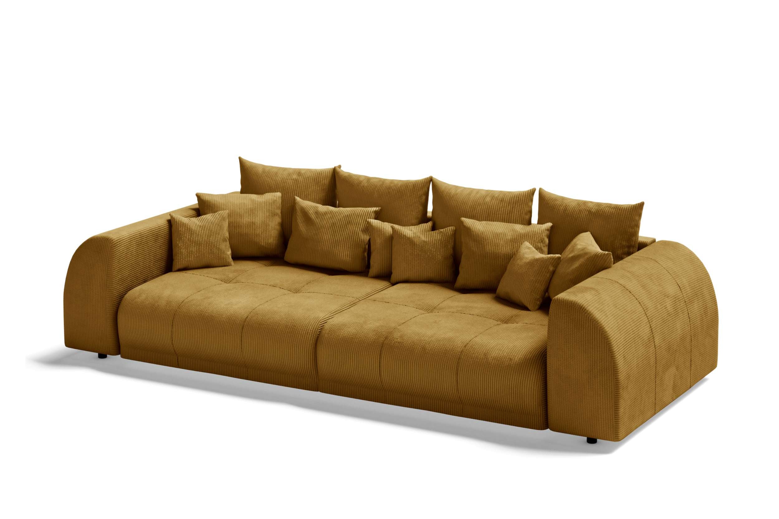 Bigsofa Ragnar im Stoffbezug Gold
