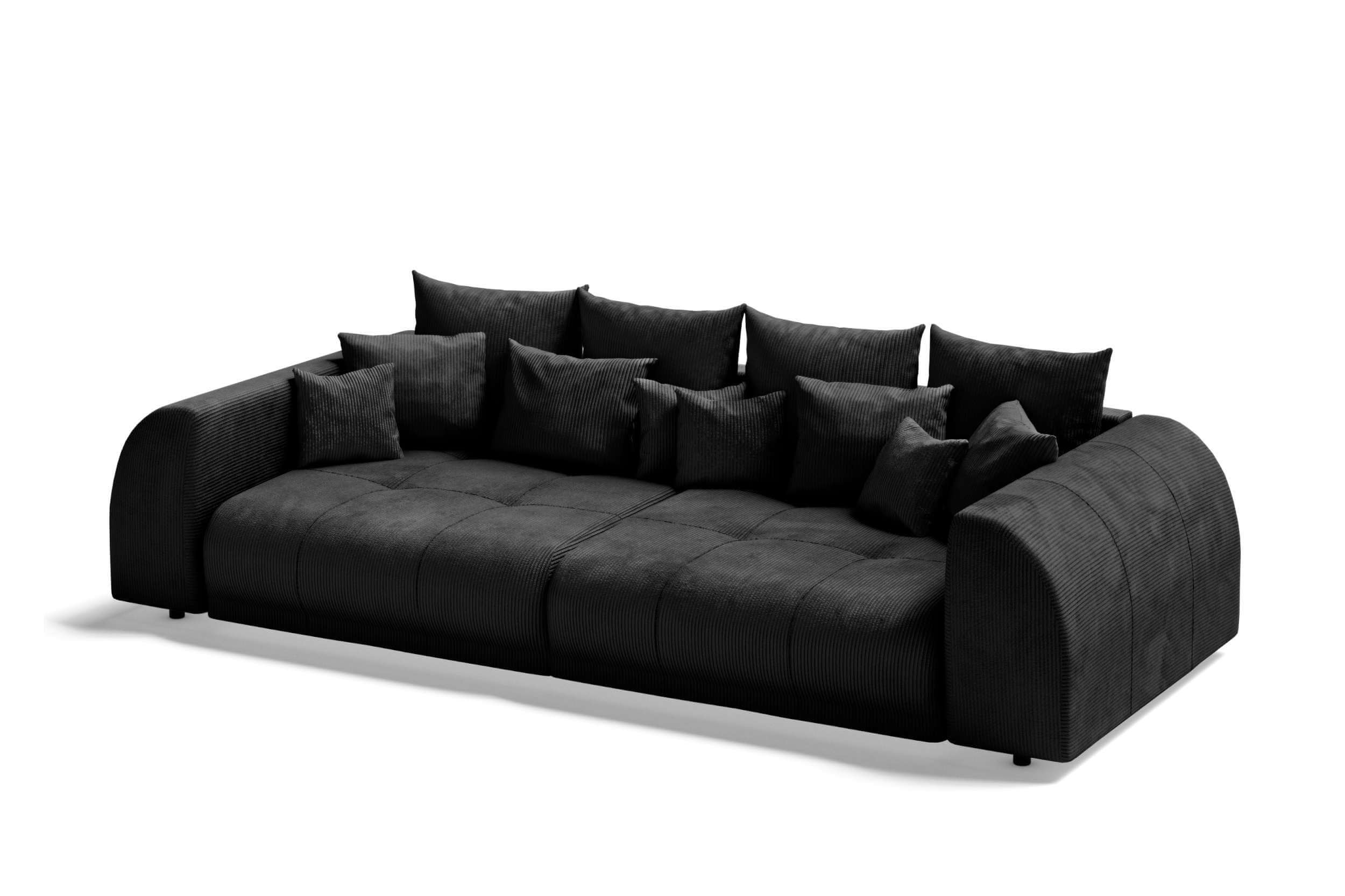 Bigsofa Ragnar im Stoffbezug Schwarz