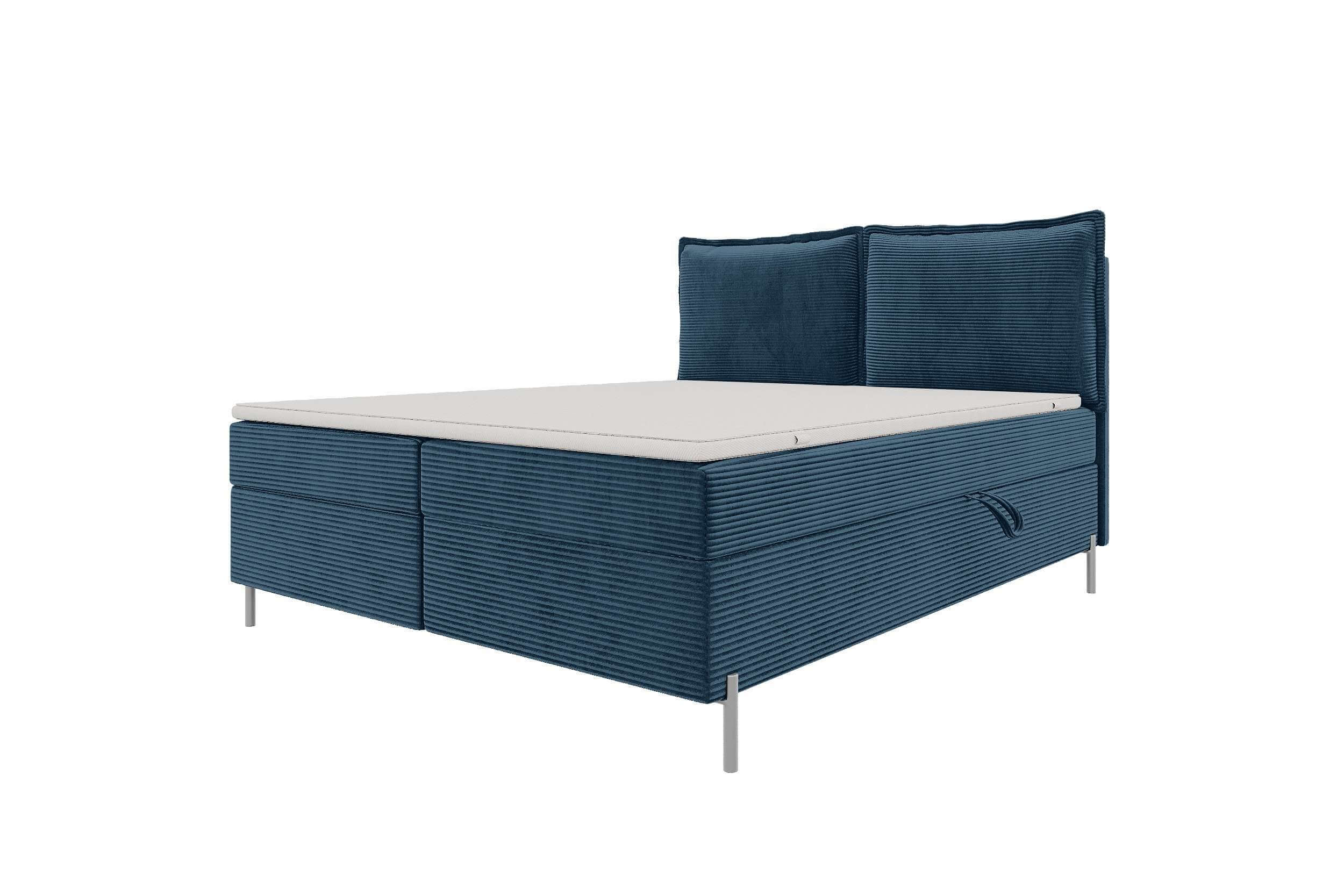 Boxspringbett Elysio Blau