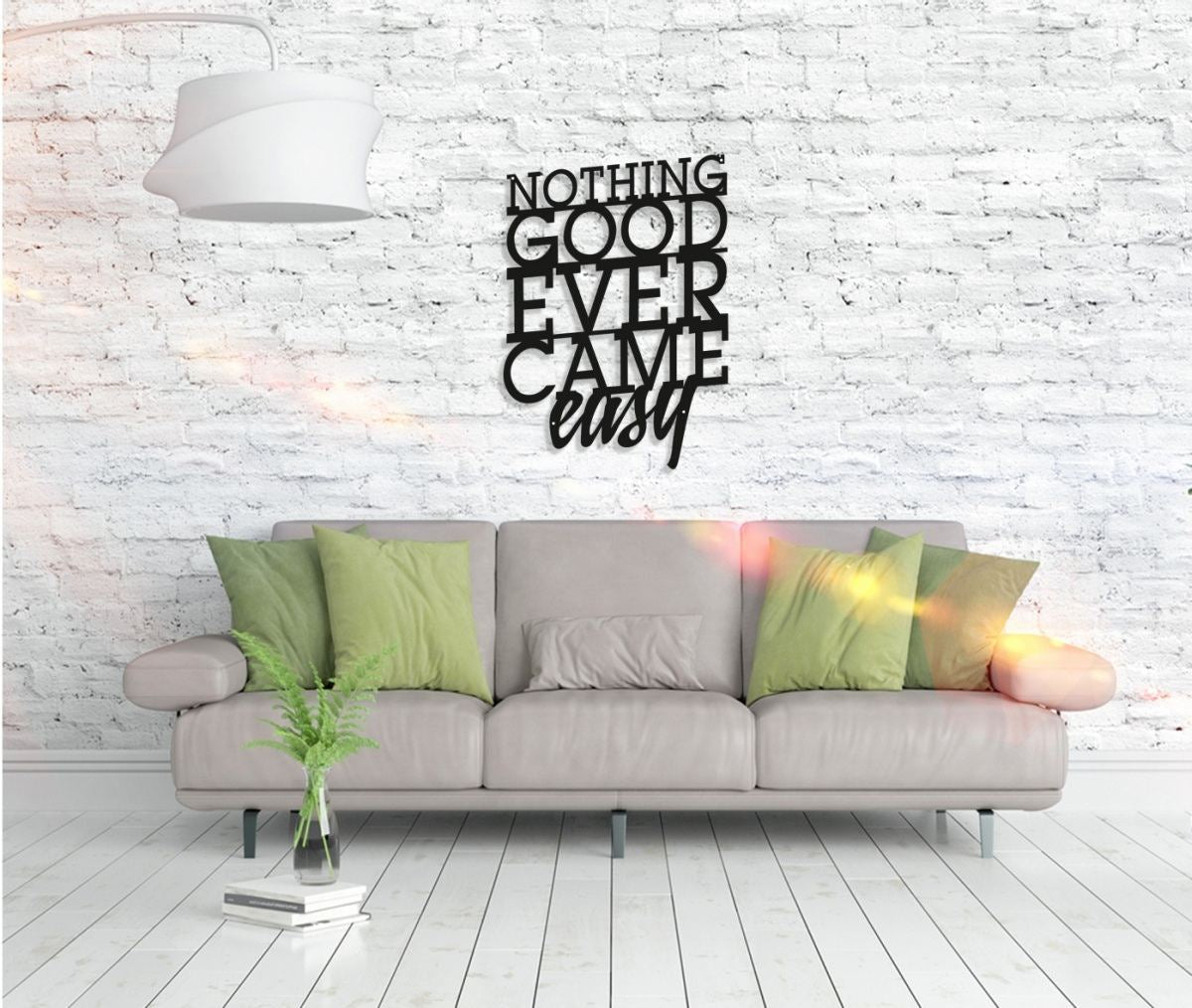 Metall Wandbild "Nothing Good" – Coole Wandkunst