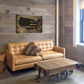 Wandbild Holz USA – Patriotic Wanddekoration für Wohnzimmer - Bild 2