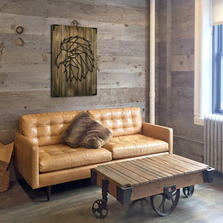 Wandbild Holz Adler – Majestätisches Design für Wohnzimmer - Bild 2