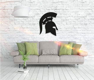 Metall Wandbild "Spartan" Krieger Deko für Wohnzimmer