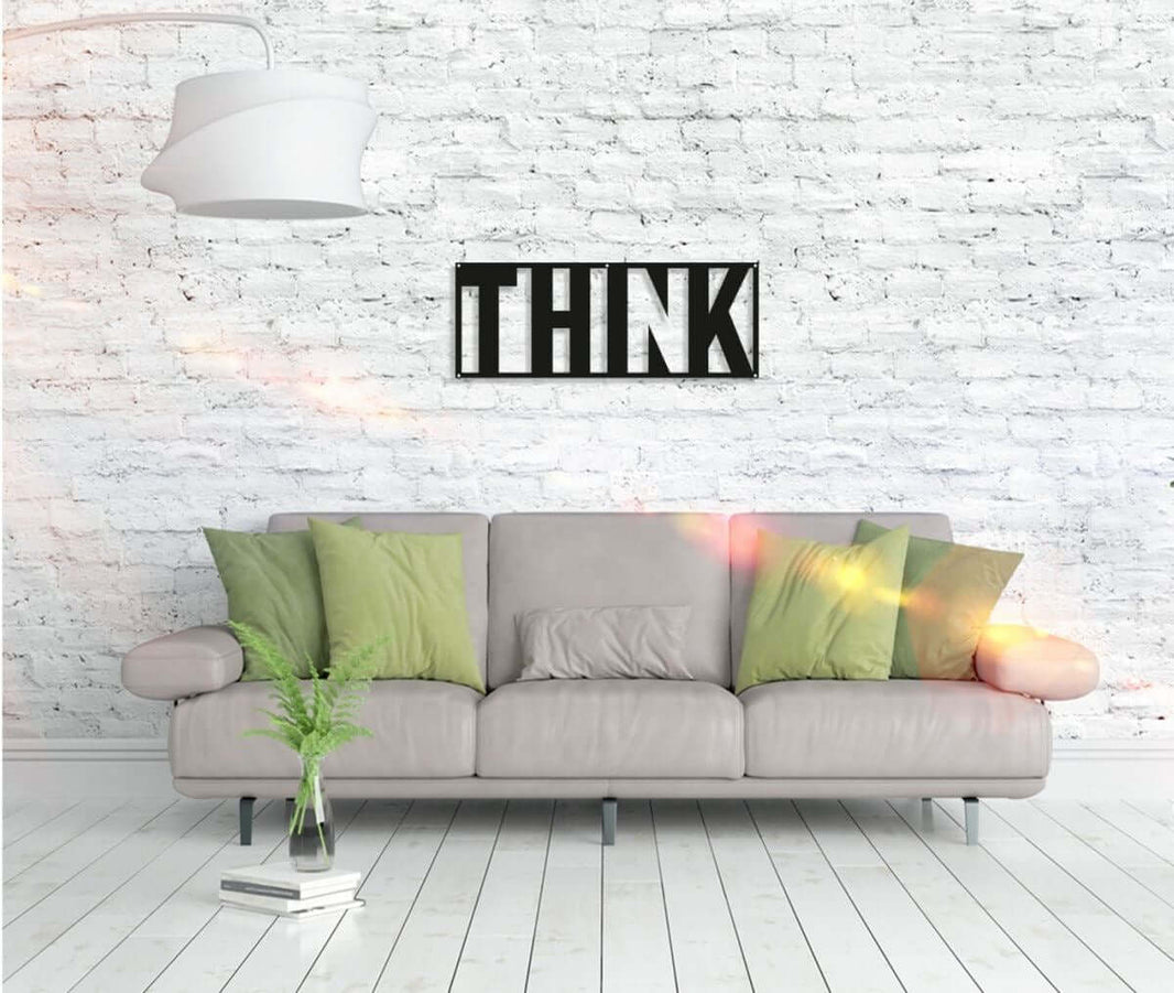 Wandbild Think