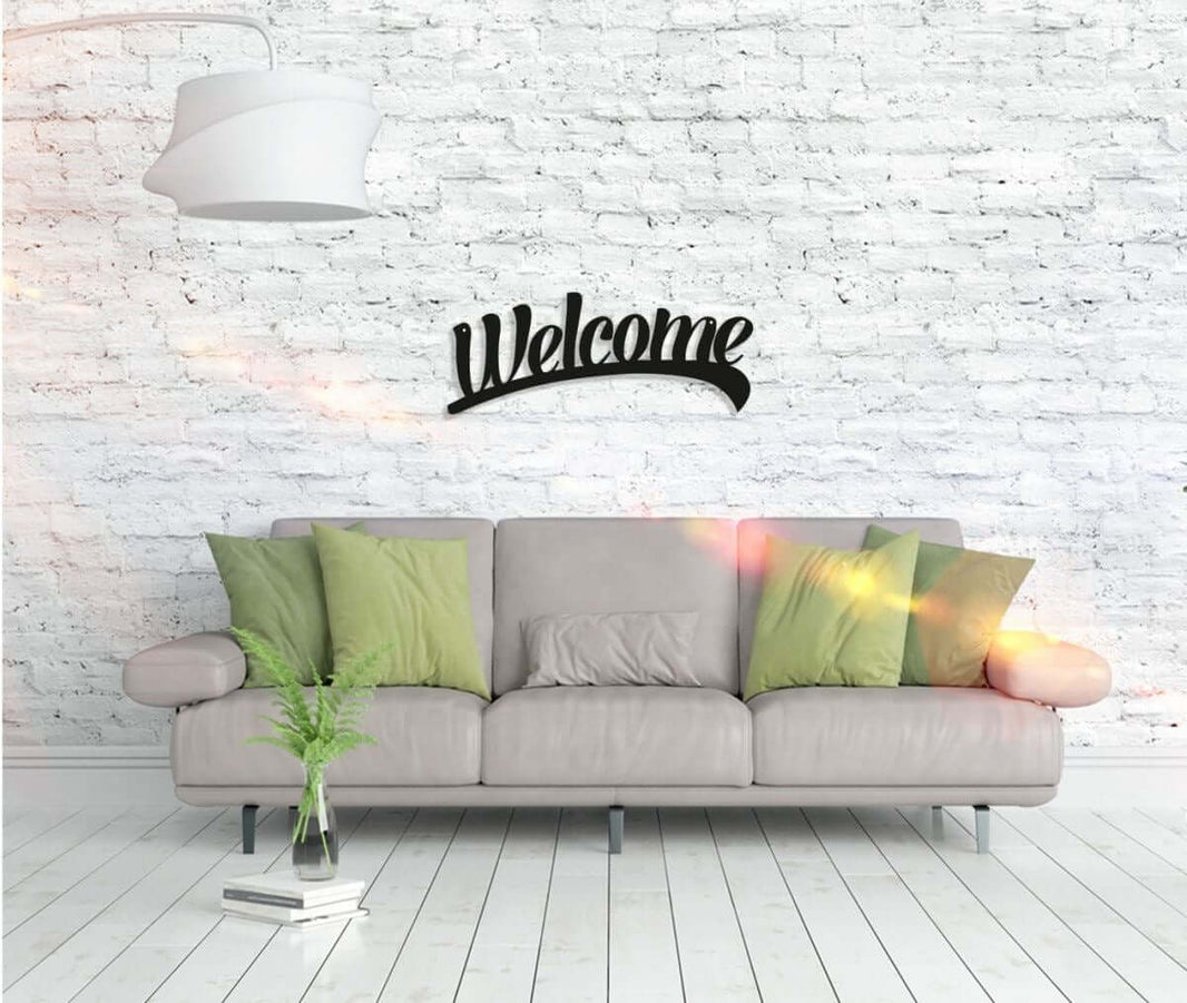 Wandbild Welcome