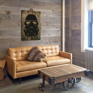 Wandbild Holz Stormtrooper – Star Wars Deko für Wohnzimmer - Bild 2