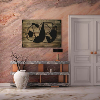 Wandbild Holz Grizzly – Natur Deko für Wohnzimmer - Bild 1