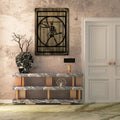 Wandbild Holz Skelett – Gruselige Wandkunst