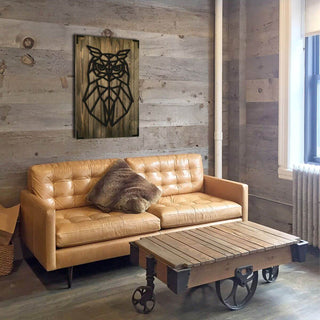 Wandbild Holz Eule – Naturdesign für Ihr Zuhause - Bild 2