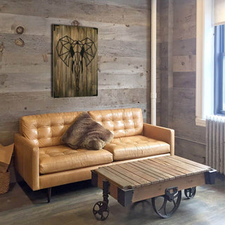 Wandbild Holz Elefant – Exotisches Design für Wohnzimmer - Bild 2