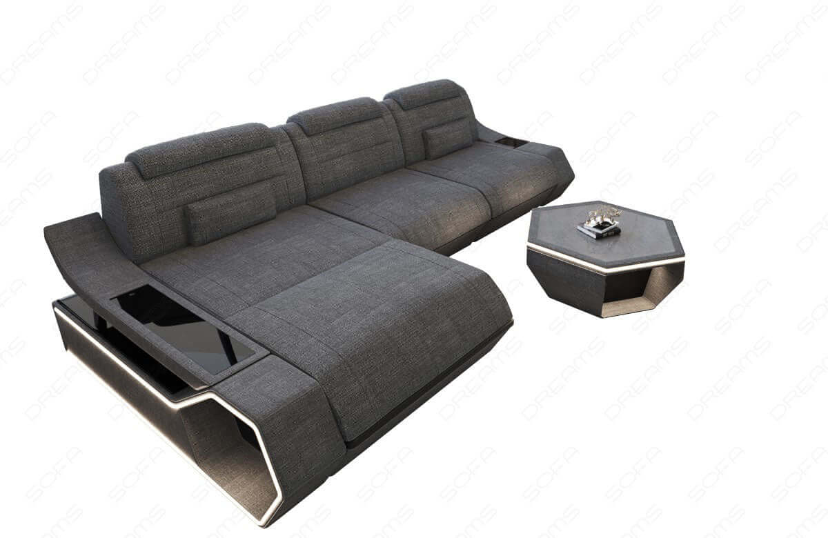 Ecksofa Toscano L-Form Stoff