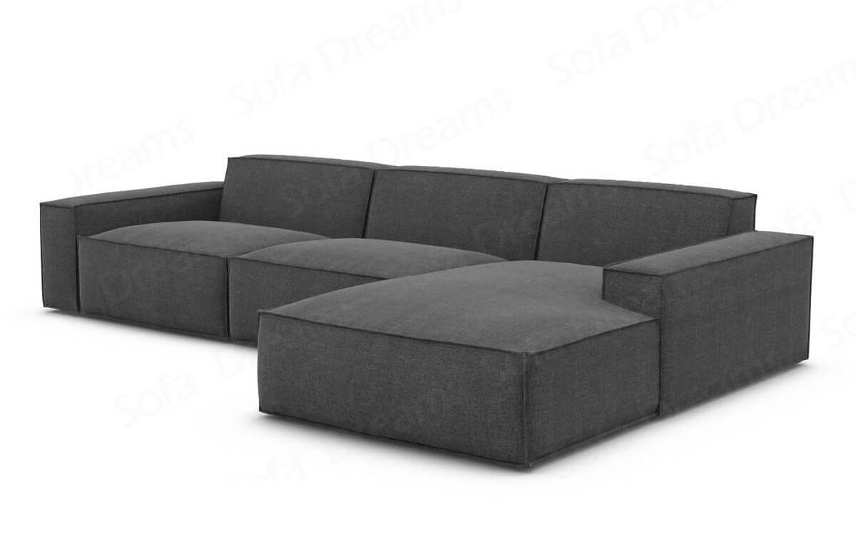 Stoff Ecksofa Formenta L-Form Anthrazit