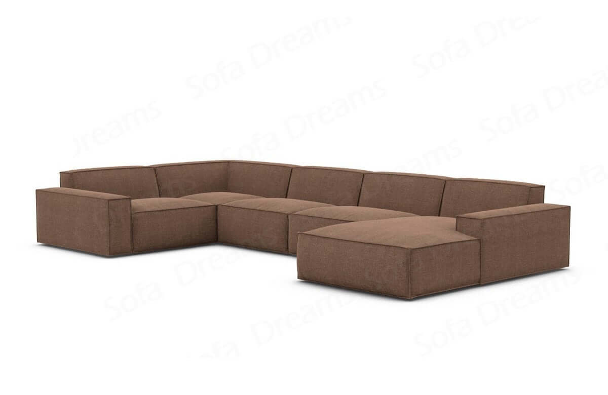 Polster Wohnlandschaft Formenta U-Form – Komfort Braun