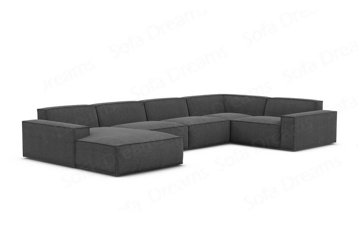 Polster Wohnlandschaft Formenta U-Form – Komfort Anthrazit