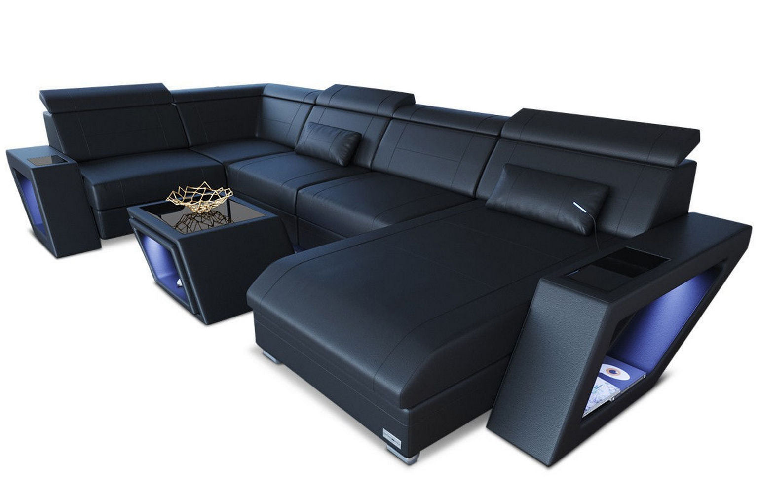 Leder Wohnlandschaft Catania – Modern & Bequem