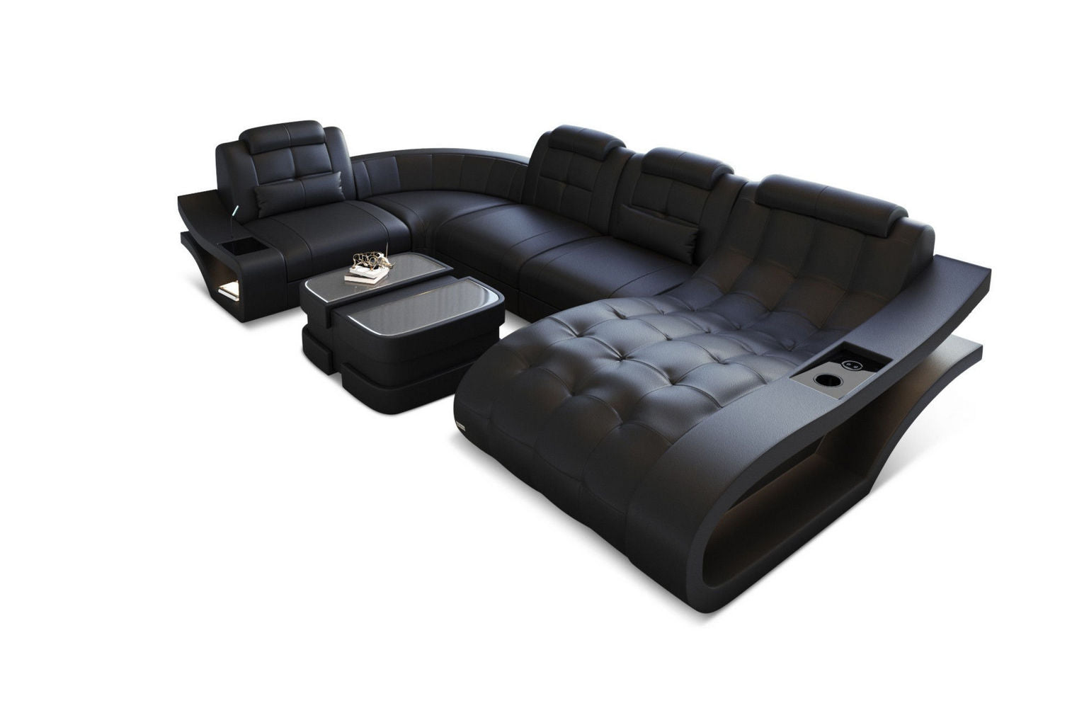 Leder Wohnlandschaft Elegante – Komfort pur