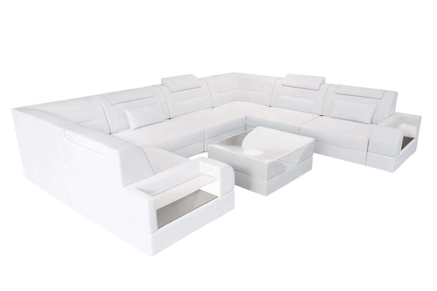 Mini Leder Wohnlandschaft Trivento – Modern und Elegant