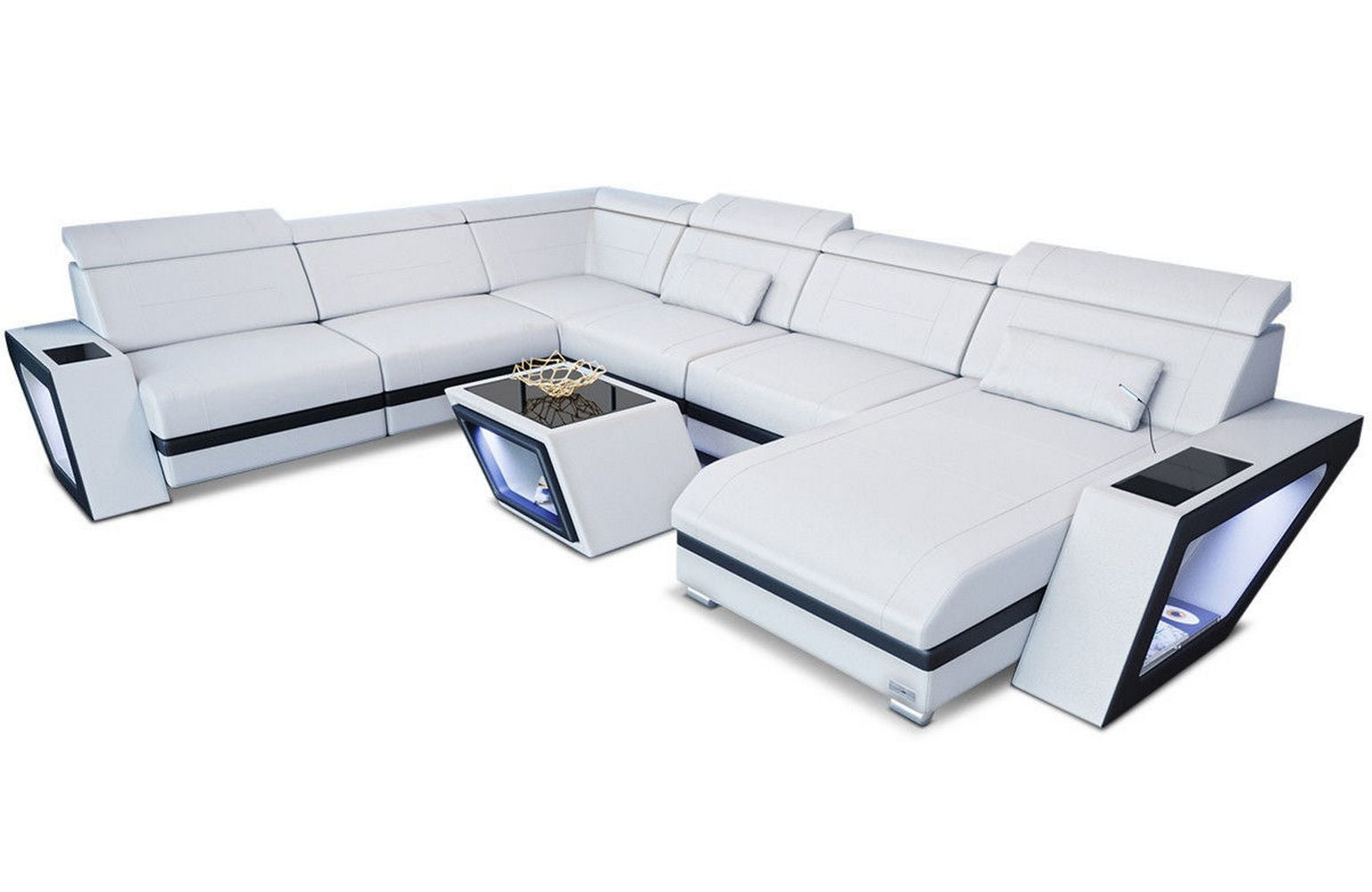 XXL Wohnlandschaft Catania – Leder & Komfort