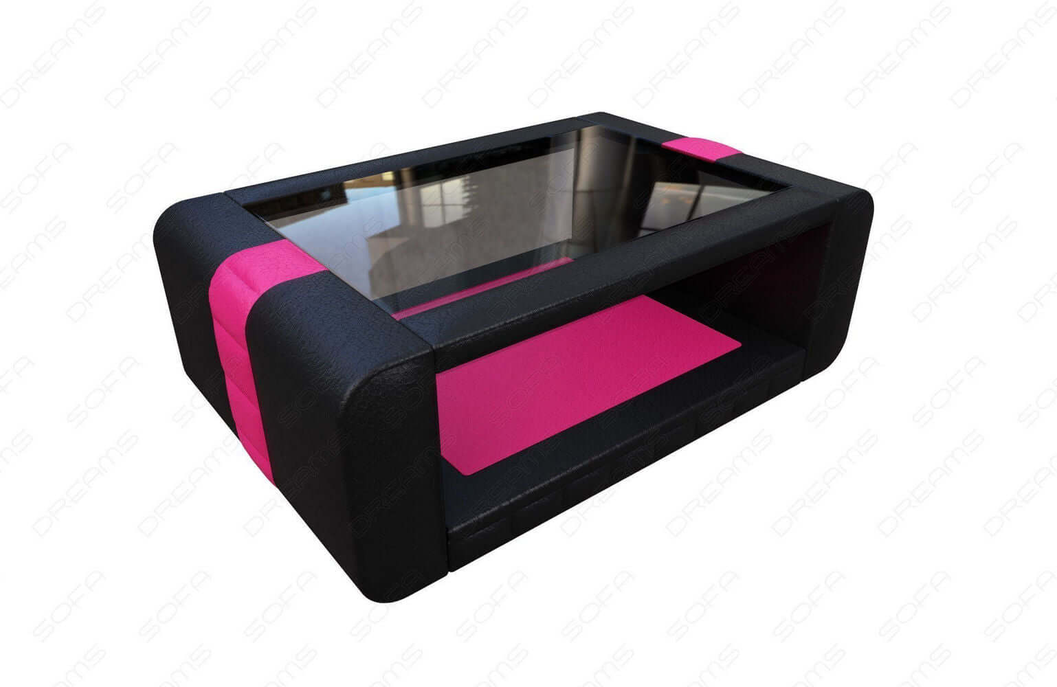 Couchtisch Bellagio schwarz-pink
