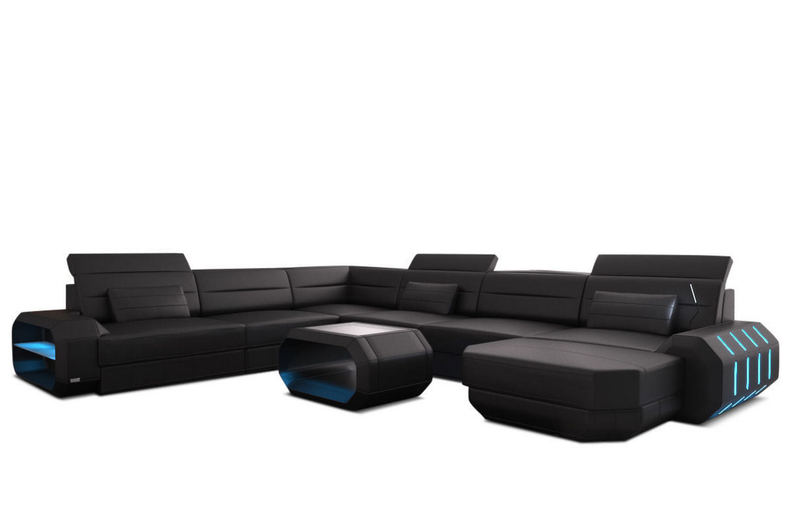XL Wohnlandschaft Roma mit LED – Komfort & Stil