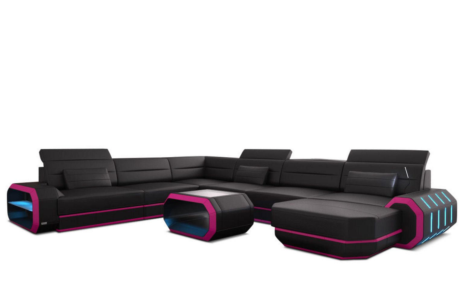 XL Wohnlandschaft Roma mit LED – Komfort & Stil